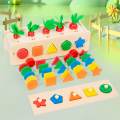 Shape Sorting Educational Toys Wooden Educational Shape Puzzle for Kids Boys.