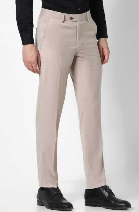 Peter%20England%20Elite%20Men%20Beige%20Check%20Slim%20Fit%20Formal%20Trousers%20-%20Image%203