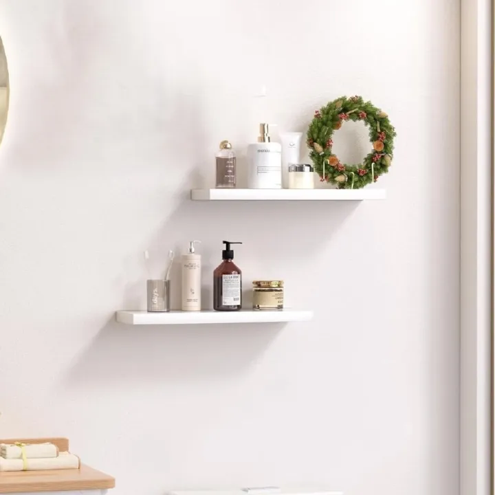 White%20Floating%20Shelf%20Set%20of%201/2/3,Wall%20Hanging%20Shelf,%20Home%20Decoration%20Shelf,Storage%20Shelves%20Display%20Racks%20Home%20Decor%20Wall%20shelve%20for%20Living%20Room%20SIZE:12X6%20INCH%20-%20Image%203