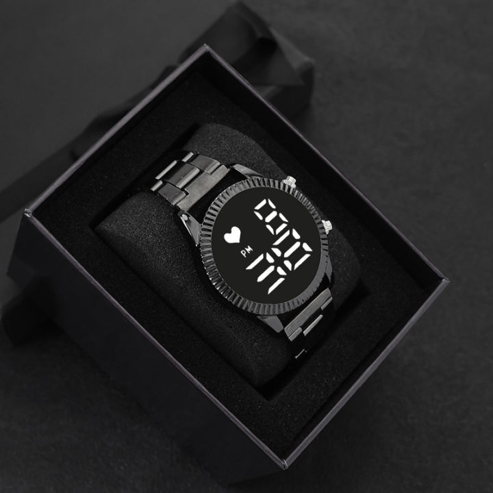 Black - Men's Stylin' Digital Round Watch