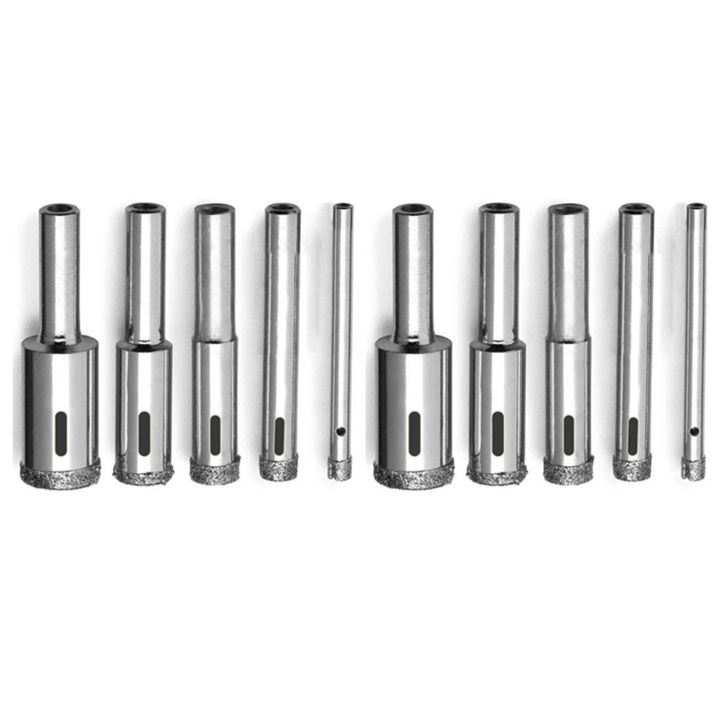 10X Glass Drill Bit Set- Drill Bits Glass Hole Saw Bottle Extractor Remover Tool