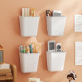 2PCS Multifunctional Portable Office Cabinet Door Desk Wall Mounted Storage Box Bathroom Toiletries Storage Rack Organizer Holder with Hooks.