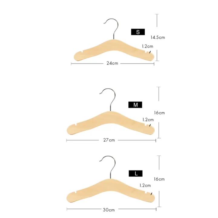 Wooden%20Baby%20Hangers,Kids%20Hangers,Notched%20Shoulder%20Design%20for%20Children%20Clothes,Decoration%20Hanger,10%20Pack,Medium%20-%20Image%203
