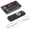 80W DIY Amplifier Bluetooth 5.0 Decoder Board 40W 12V Handsfree FM Radio TF USB Car Audio Music Player Speakers Volume Control.