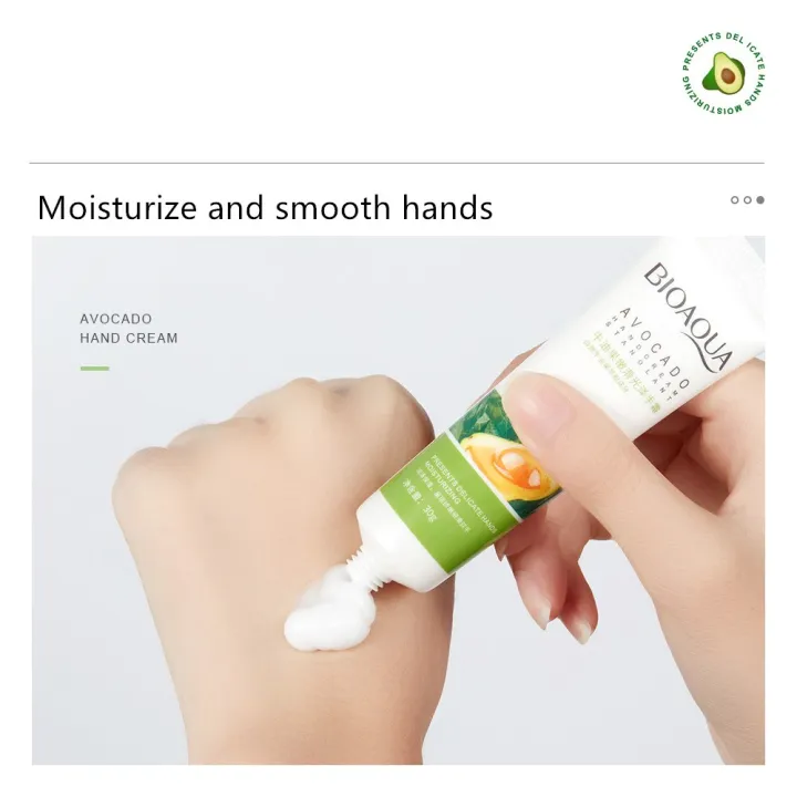 BIOAQUA%20Moisturizing%20&%20Tender%20Skin%20Avocado%20Extract%20Hand%20Cream-%2030g%20-%20Image%202