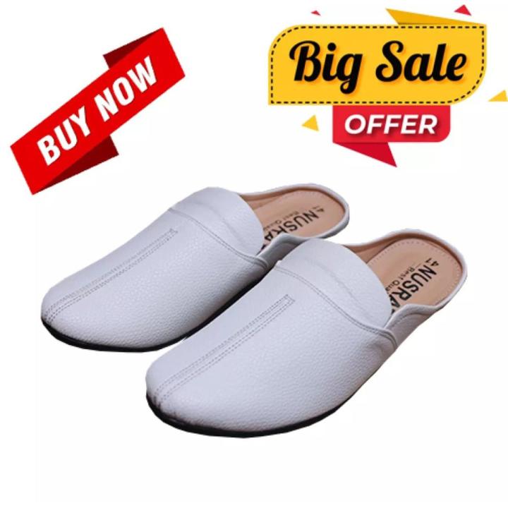 Punjabi half loafers artificial soft leather shoes with rubber sool.