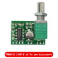 Bluetooth 5.0 PAM8403 MINI Digital Amplifier Board 2 * 3W Class D Digital DC 2.5V To 5V Power Speaker Module With Potentionmeter.