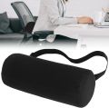 Lumbar Roll Pillow for Lower Back, Lumbar Support Pillow Memory Foam Roll Pillow with Removable Washable Cover Ergonomic Neckroll Pillow with Elastic Strap Length Back Support Roll for Chair. 