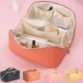 New Makeup Bag for Travel Toiletry Kit Large-Capacity Cosmetic Pouch Woman Multifunction Pu Organizer Case Portable Handbag.
