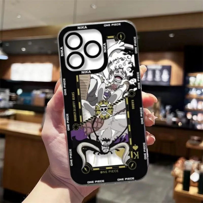 2 Custodie Anime Per Xiaomi Redmi Note 12 Pro 5G: Cover In TPU Con Motivo Zoro E Sun God Nika – Antiurto Con Protezione Lente - 2