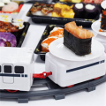 PDTYMWNG 2set Sushi Train Rotary Sushi Toy Track Conveyor Belt Rotating Table Kid Food Train Set.