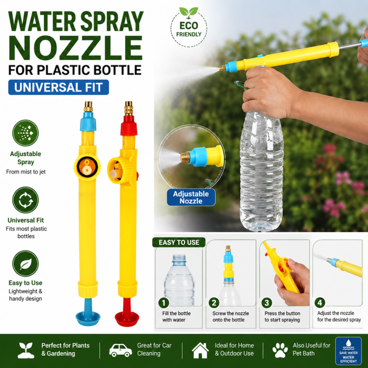 water spray nozzle for plastic bottle universal