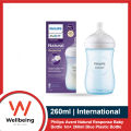 Baby Feeder - Philips Avent Natural Response Baby Bottle 1m+ 260ml Blue Plastic Bottle. 