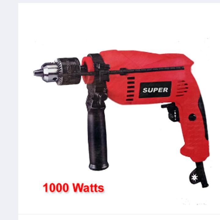 Super Drill Machine 1000W 13MM Red Color