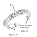Luxury 925 Sterling Silver Toe Rings For Women Zircon Fine Jewelry Toe Ring Silver CZ Toe Ring. 