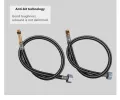 Faucet Hoses 304 Stainless Steel Hot Cold Water Mixer Tap Hoses Flexible Burst Proof Bathroom Basin Kitchen Sink (SET OF 2) Hose Connector Hose Pipe. 