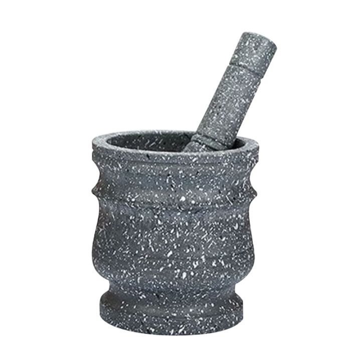 Spice Crusher Resin Bowl Mortar Pestle Spice Pepper Crusher Herbs Grinder Garlic Mixing Bowl Press Bowl Kitchen Tools-C