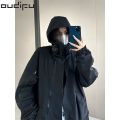 OUDIFU Shopkeeper's Same Style American Outdoor American Jacket Unisex Wear Loose Windproof Mountaineering Hooded Jacket. 