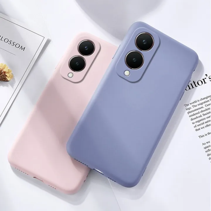 Olige%20For%20VIVO%20Y28%20Liquid%20Silicone%20Macaron%20Candy%20Color%20TPU%20Falling%20and%20shockproof%20Soft%20Phone%20Case%20Shell%20Protector%20Back%20Cover%20-%20Image%202