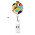 Abs Badge Reel Secure 3.2*8.5cm Id Holder Badge Scroll for Office Use Nurse Badge Teachers Trade Shows Conferences.