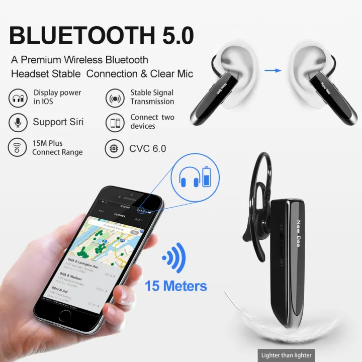 New%20Bee%20LC-B41%20Bluetooth%20Wireless%20Headset%20V5.0%20Handsfree%20Earbuds%20Driving%20Earphones%20Headphones%20with%20Mic%2024Hrs%20Talking%20Time%20-%20Image%203