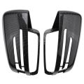 Car Carbon Fiber Rearview Side Mirror Cover Replacement for Mercedes Benz a B C E Class W204 W212 W176 W246 C218 X156. 