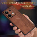 for Xiaomi Redmi Note 13 5G Case Soft PU Leather Camera Protect Matte Back Cover. 