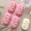 Soap Mold 4 DIY Decoration Silicone 3D Mooncake Mold. 
