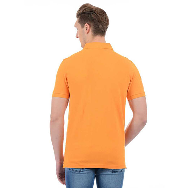 Cotton%20Polo%20T-Shirt%20for%20Men%20-%20Orange%20-%20Image%203