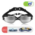 Hot Sale No Leaking Anti Fog UV Protection Triathlon Swim Glass with Nose Clip Earplugs Swimming Goggles with Protection Case. 