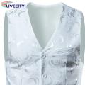 Business Waistcoat Sleeveless Plus Size Vintage Men Vest Coat.