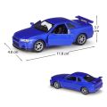 1/36 Nissan Skyline GTR R34 Toy Car Welly Diecast Metal Miniature Model Pull Back Doors Openable Collection Gift For Boy, Kid MuXiaRe. 