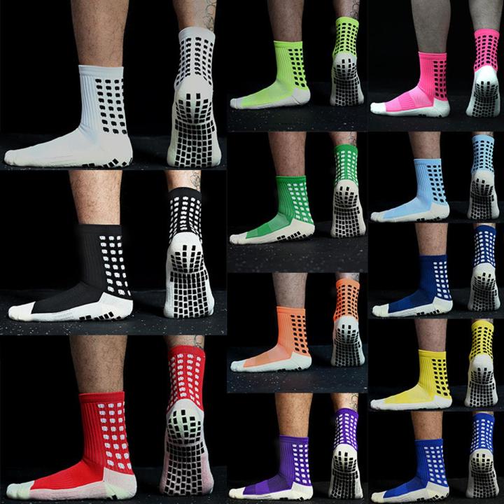 Men's Anti Slip Football Socks Athletic Long Socks Absorbent Sports Grip Socks For Basketball Soccer Volleyball Running Sock
