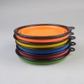 E28 2.5L big foldable pet bowls silicone Bowl pet folding rtable bowls drinking water feed food bowl - red - for big s.