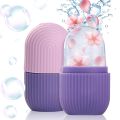 Ice Roller for Face and Eye, Upgrated Ice Face Roller,Facial Beauty Ice Roller Skin Care Tools, Ice Facial Cube, Gua Sha Face Massage, Silicone Ice Mold for Face Beauty (Purple). 