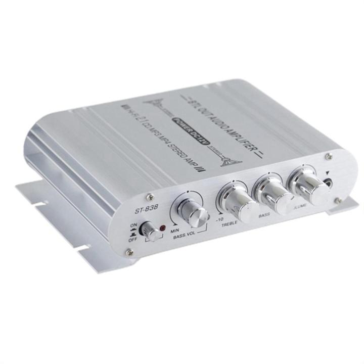 Car Stereo Amplifier Speaker Hifi Power 2.1 Channel Home Subwoofer