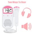 Portable family pregnant and baby monitor Fetal Preference sound Baby heart PR LCD display Fetal Doppler 2.5M No radiation. 