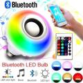 Smart Led Remote Control Bluetooth Speaker Music Bulb - AC 220V, RGB remote control Bluetooth music bulb lamp, Led Music Bulb With Bluetooth Speaker - Pin System (267241381). 