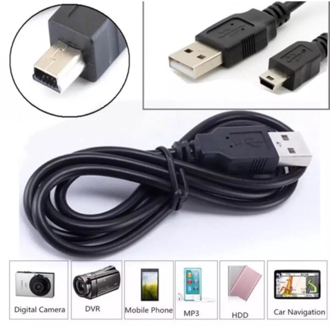 Mini usb 2.0 data cable/ charging cable