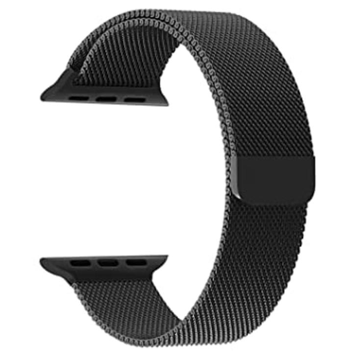 For Apple iWatch 42mm 44mm 45mm Metal Stainless Soft Strap For