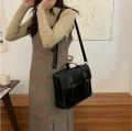 Korean Preppy Style Student School Bag Pu Leather Female Messenger Bags Vintage Multifunctional Women Shoulder Bag Ladies Totes.