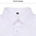 Men's Luxury Brand Business Shirts Royal Blue Elastic Social Long Sleeve Shirt Dress Button Breathable Formal Stretch Blouse.
