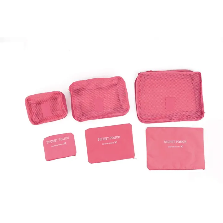 6%20Pcs/Set%20Square%20Travel%20Luggage%20Storage%20Bags%20Clothes%20Organizer%20Pouch%20Case%20-%20Image%205