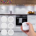 Battery Operated Puck Lighting Closets Lights with Remote Control for Wardrobe kitchen LED Under Cabinet night Light Wall Lamp Smart LED Lights Wireless Cabinet Light. 