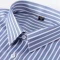 Men's Stretch Striped Shirt Long Sleeve Non Iron Button Up Stripe Business Formal Shirt Regular Fit Stylish Dress Shirts for Men. 