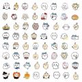 5/60pc paku rabbit nail stickers Nail Art Stickers Cute Cartoon Character Design Chiikawa Nail Decals 80*105mm adhesive stickers. 