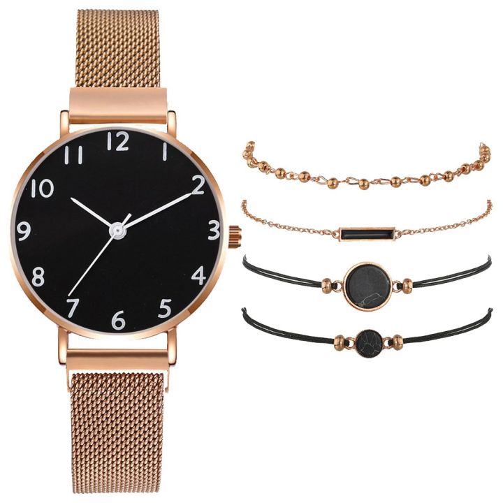 Fashion%205PCS%20Set%20Watch%20For%20Women%20Luxury%20Magnet%20Buckle%20Rose%20Gold%20Ladies%20Bracelet%20Quartz%20Wrist%20Watch%20Gift%20Reloj%20Mujer%20Dropshipping%20-%20Image%207