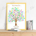 Custom Theme Name Date Fingerprint Diy Signature Tree Painting For Birthday Baby Shower Wedding Party Decoration Souvenir.