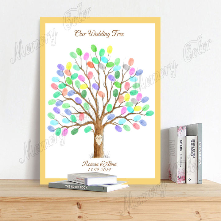 Custom%20Theme%20Name%20Date%20Fingerprint%20Diy%20Signature%20Tree%20Painting%20For%20Birthday%20Baby%20Shower%20Wedding%20Party%20Decoration%20Souvenir%20-%20Image%203