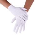 New Soft White Cotton Gloves Hand Moisturising Etiquette Formal Cotton Gloves Thin Black and White Gloves Driving Gloves. 